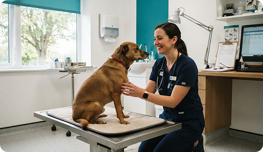 Restoring voluntary fluid intake in post-operative canine patients